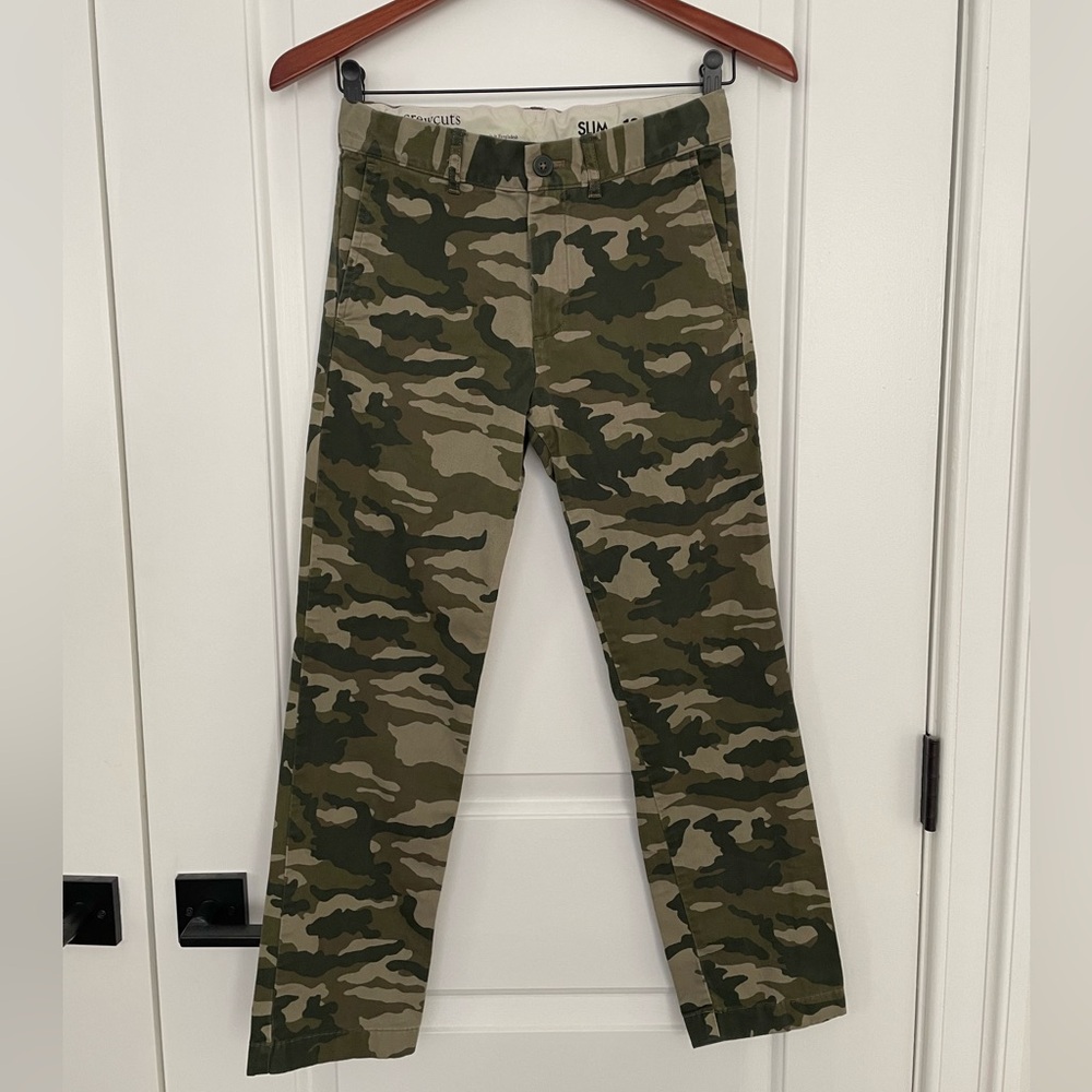 Crewcuts Green Camouflage Pants